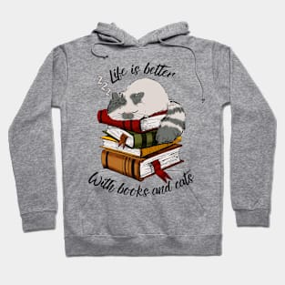 Books and Cats Hoodie